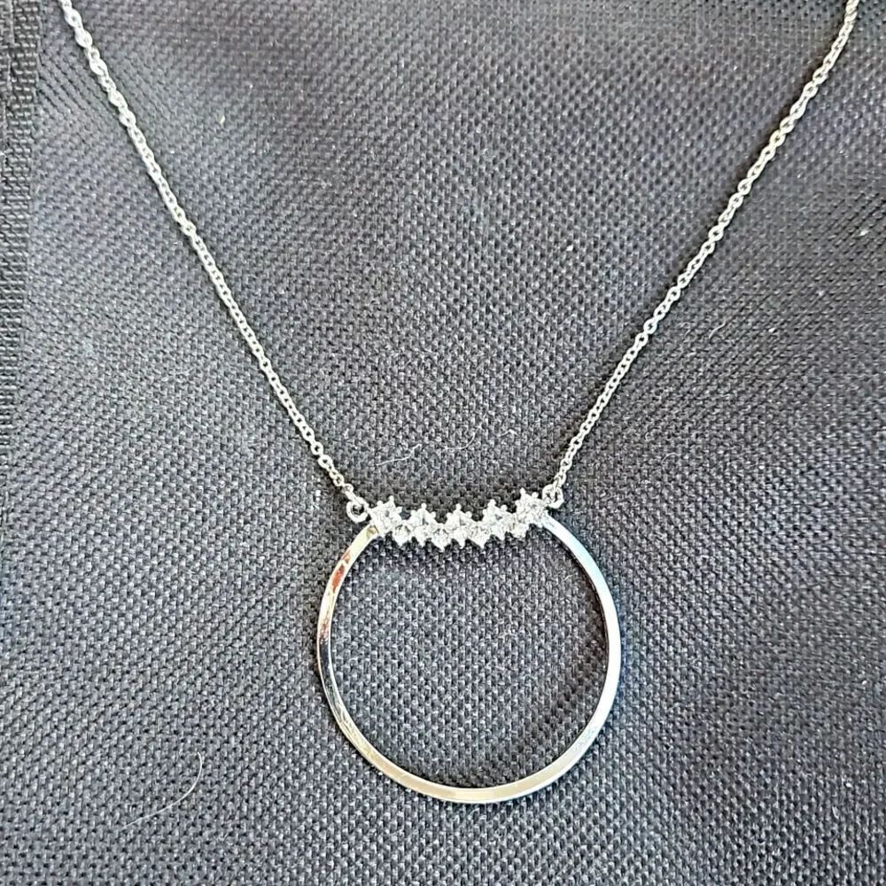 Express Silverâ&âRhinestoneâNecklace